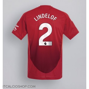 Manchester United Victor Lindelof #2 Prima Maglia 2024-25 Manica Corta